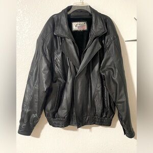 American Leather Jacket, Lined, Removable Insulation Lining, men’s size XXL